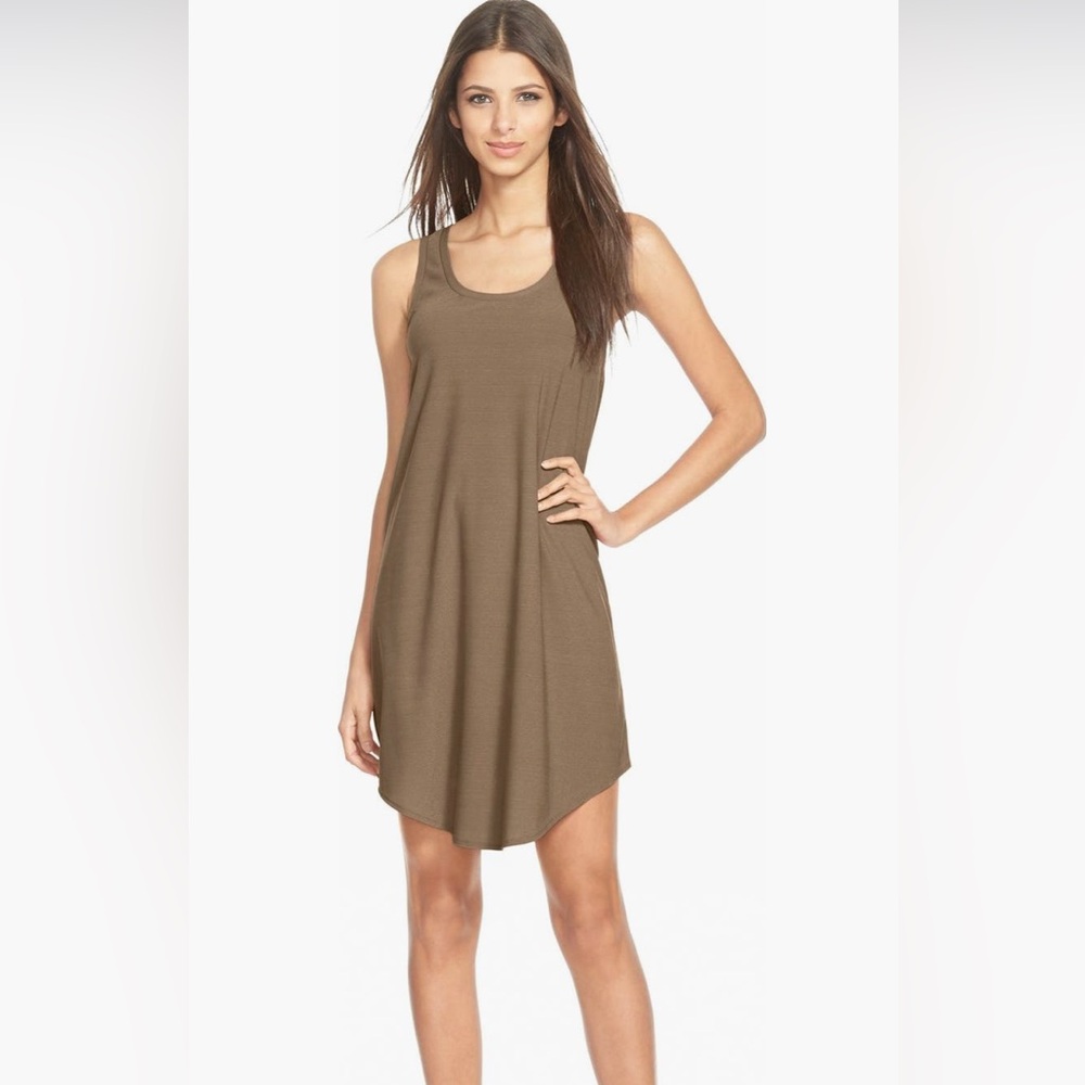 Leith Tank Dress Brown Acorn